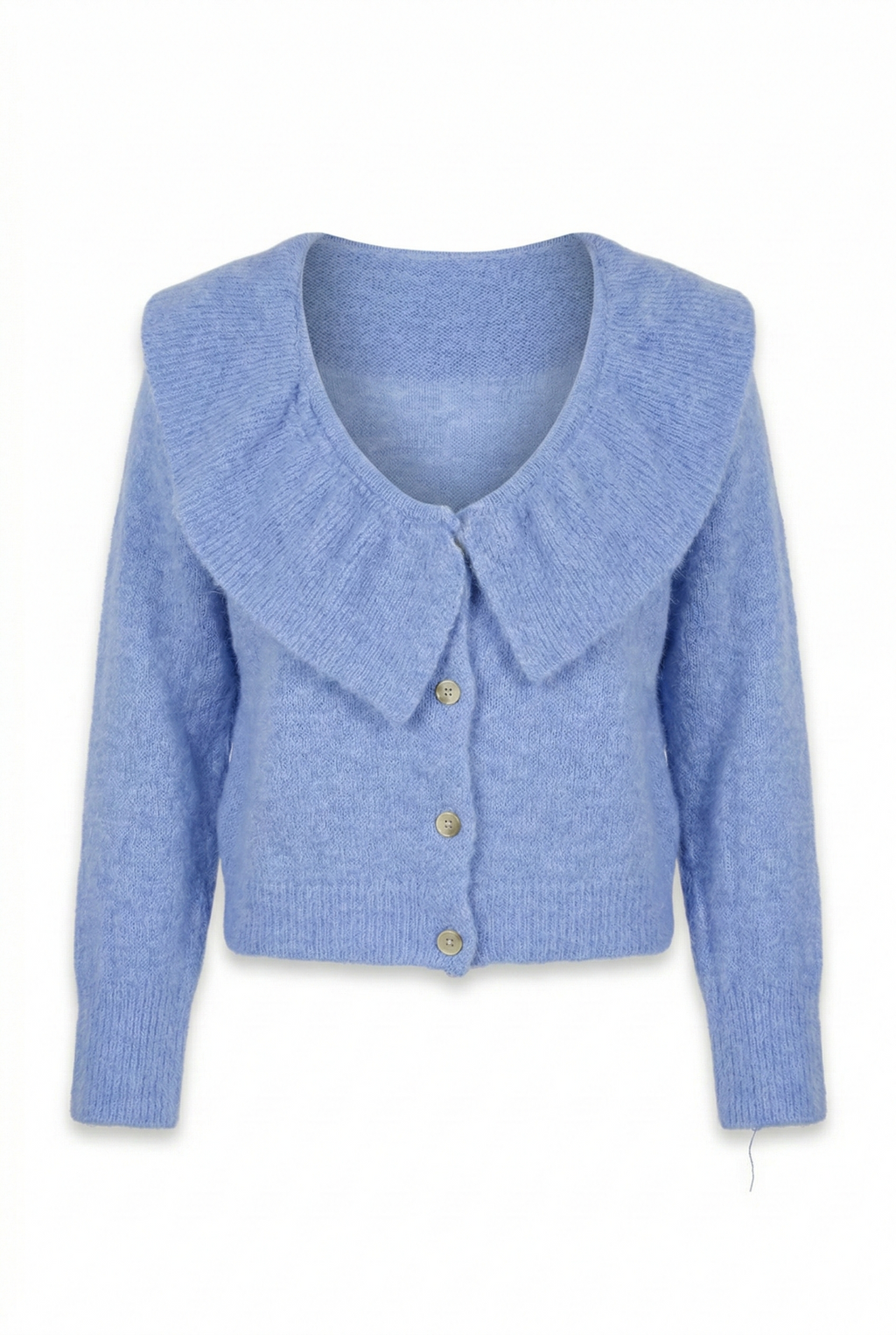 Cardigan Soft Touch com Gola XL - Blue Sky