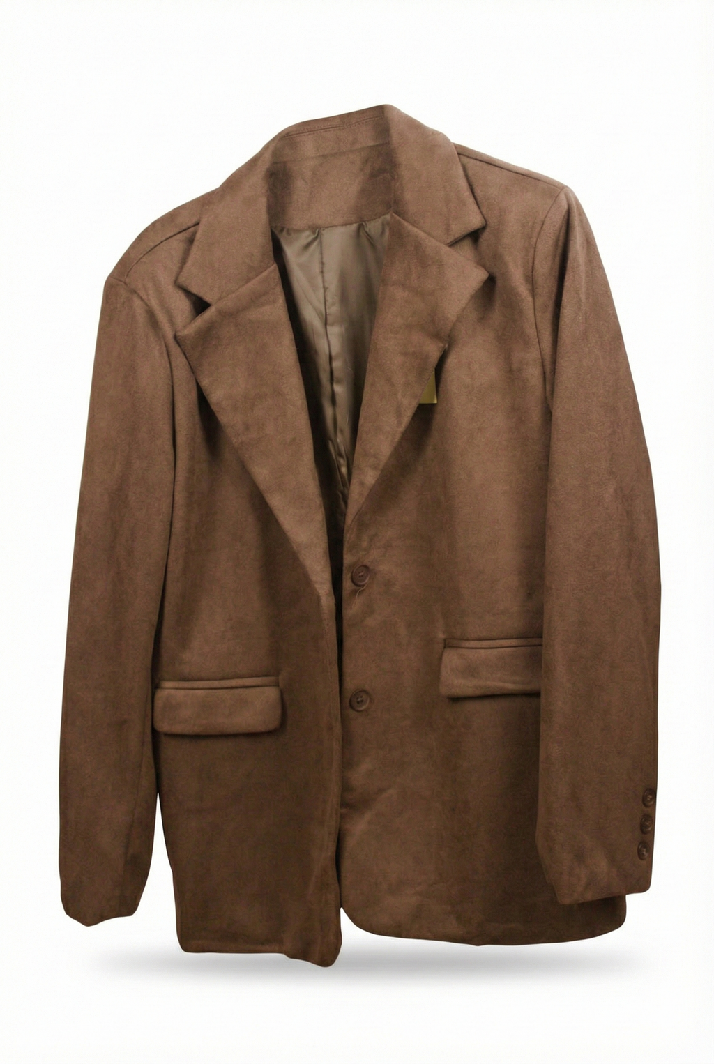 Blazer Clássico em Camurça - Chocolate