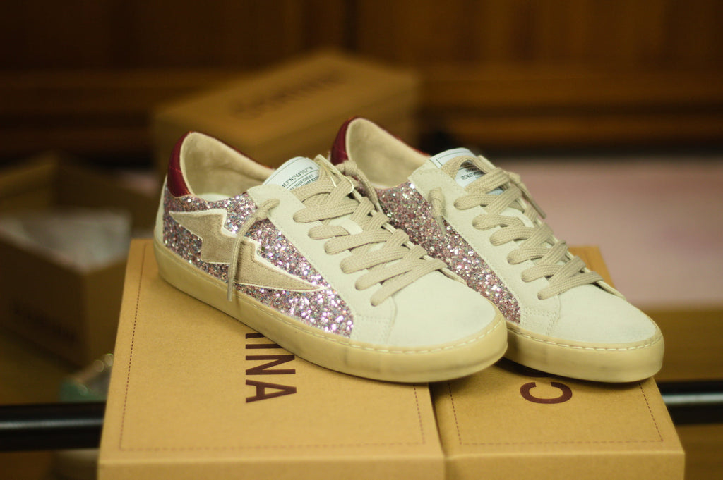 Ténis Glitter Star Pink – Corina