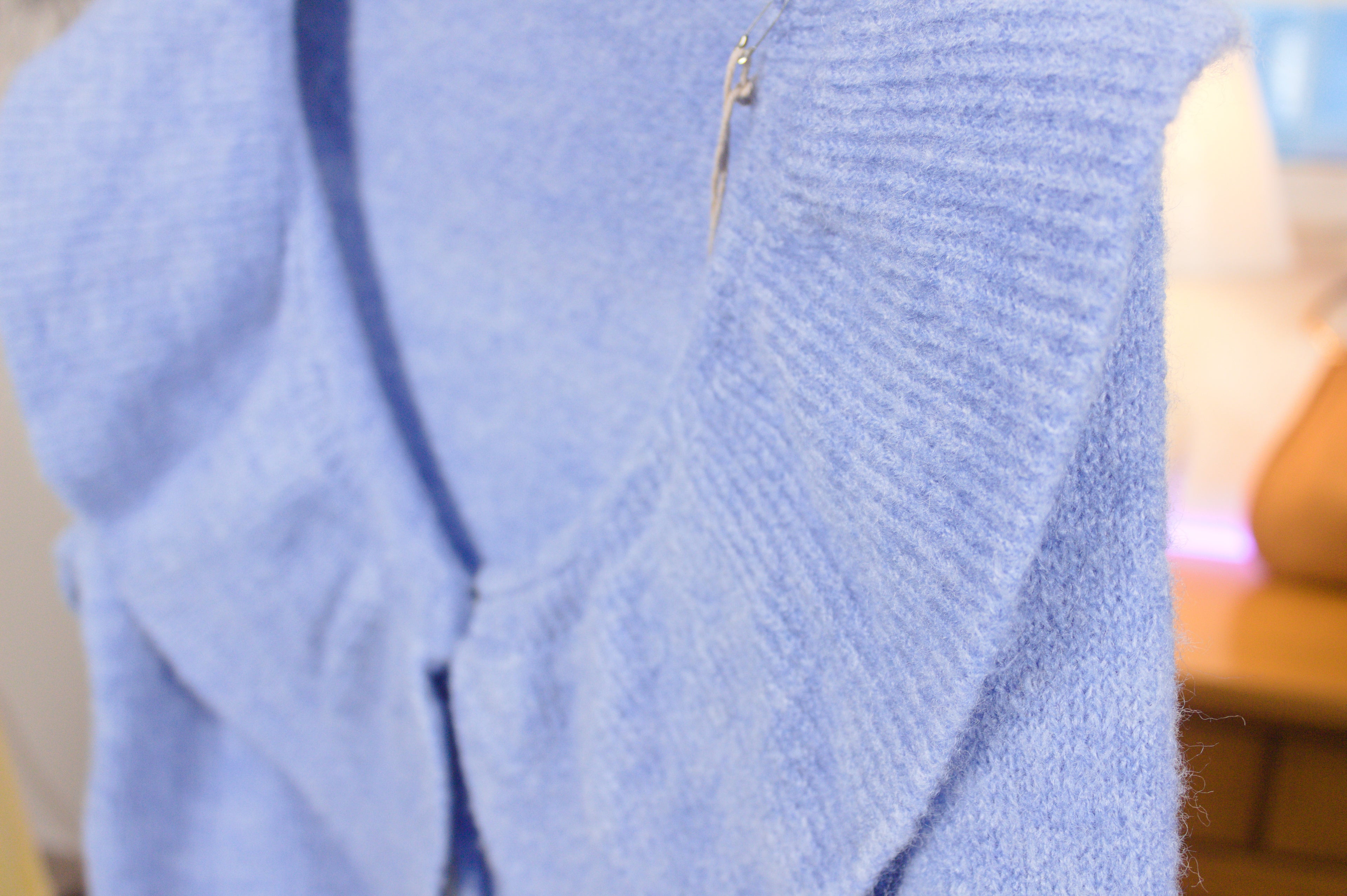 Cardigan Soft Touch com Gola XL - Blue Sky