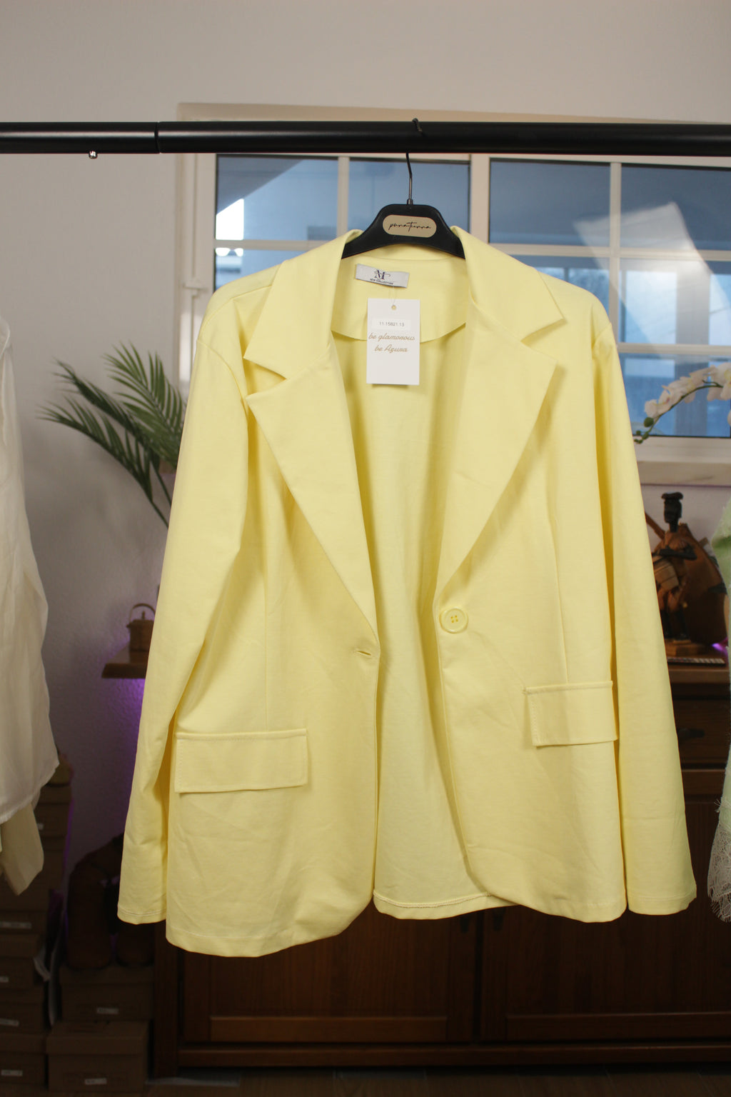Blazer Soft Elegance Amarelo Pastel
